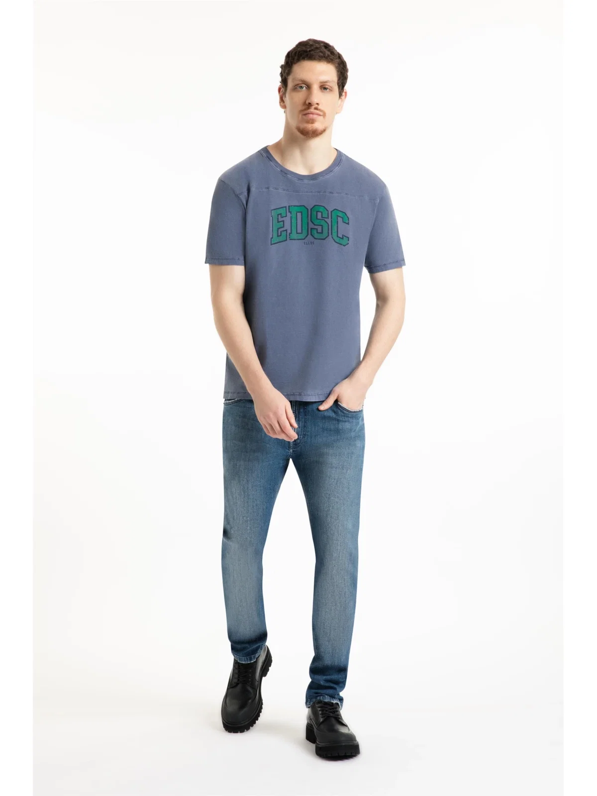 T-Shirt Washed Edsc Ellus Old Purple — imagem 1