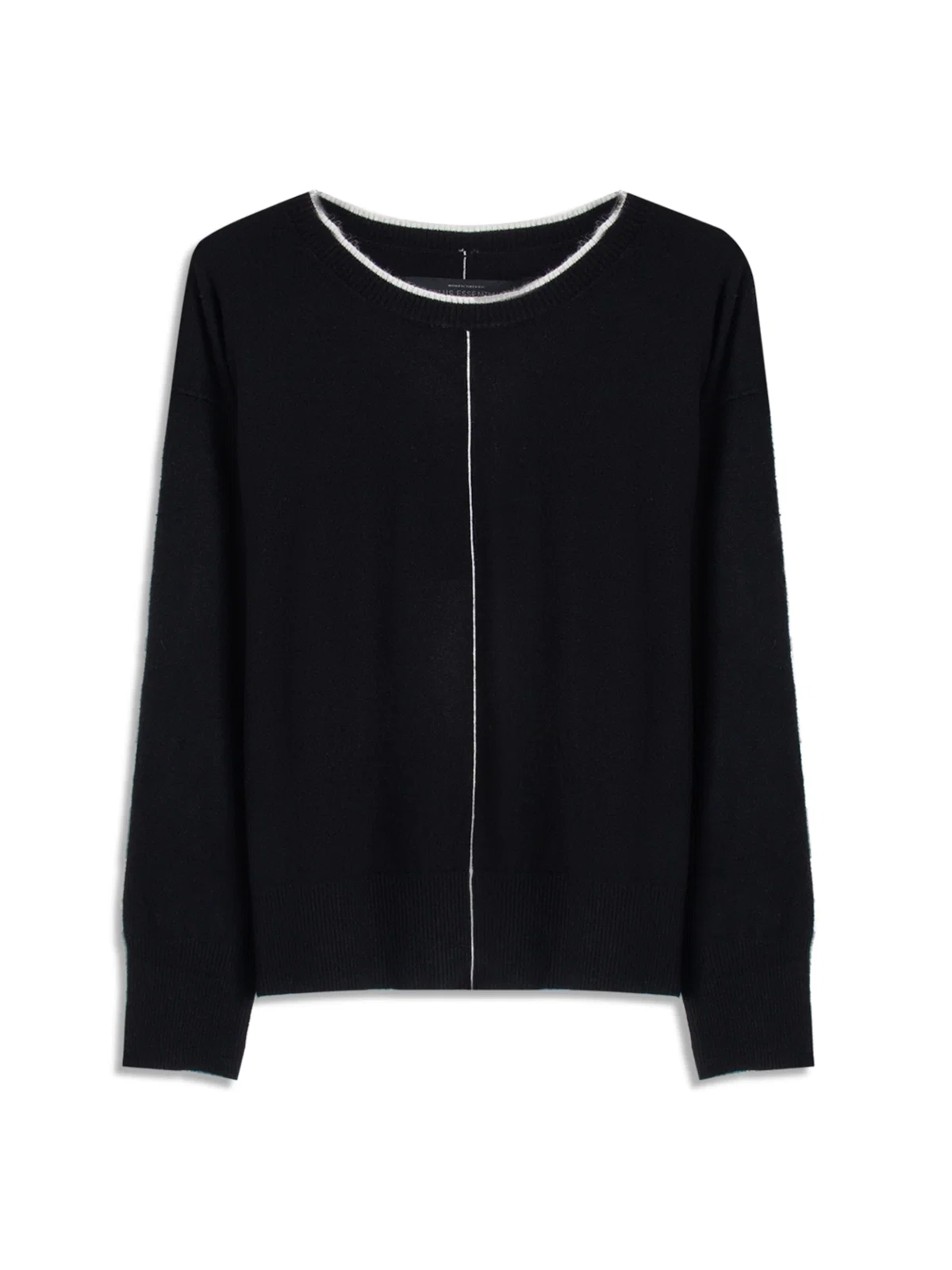 Tricot Techno Piping Sweater Preto