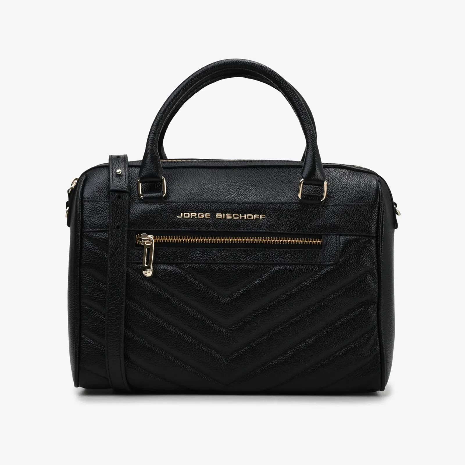 Bolsa Baú Preto Couro