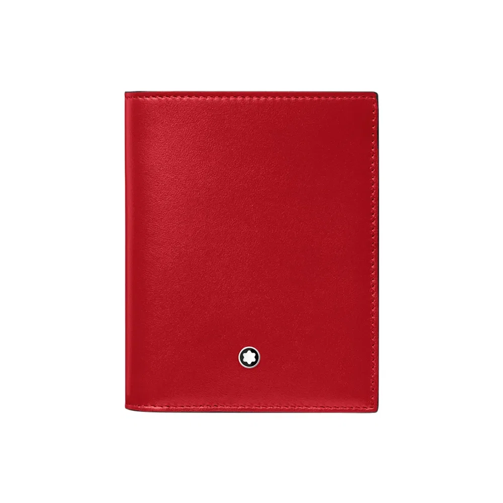 Carteira Compacta Montblanc Meisterstück Couro Vermelho - 129679