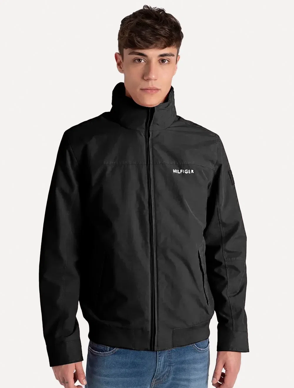 Jaqueta Tommy Hilfiger Masculina Sustainable Regatta Light Logo Preta