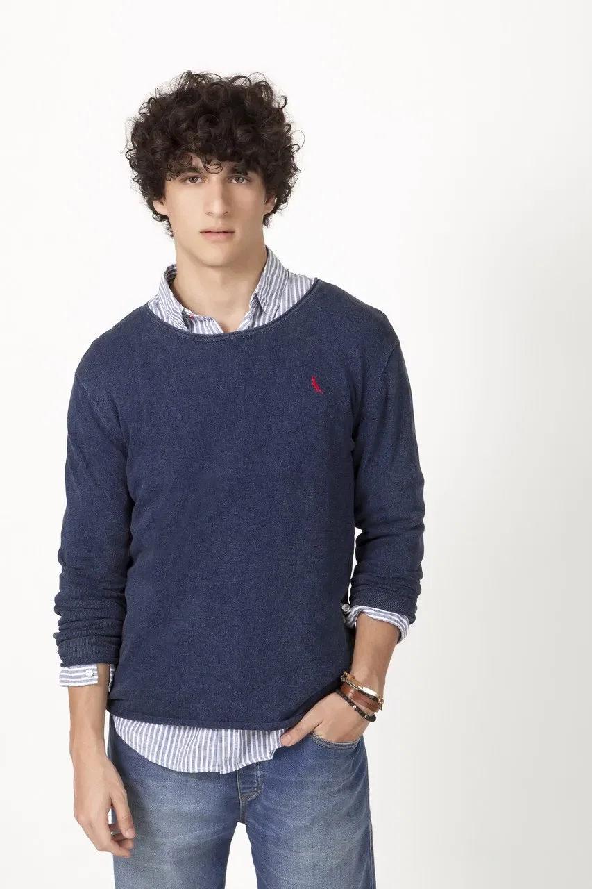 Sueter Leve A Fio Indigo — imagem 1