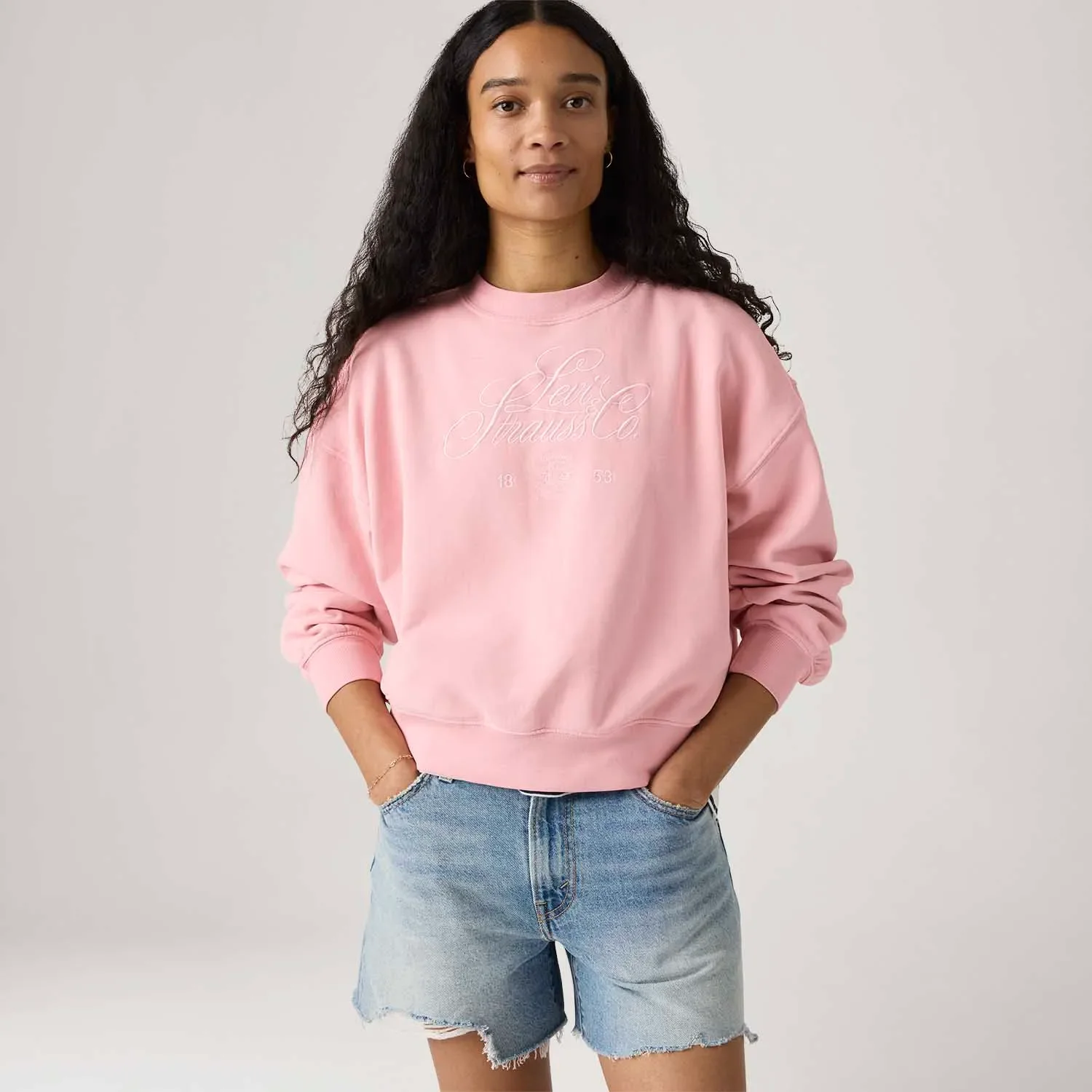 Moletom Levi's® Graphic Boxy Rosa