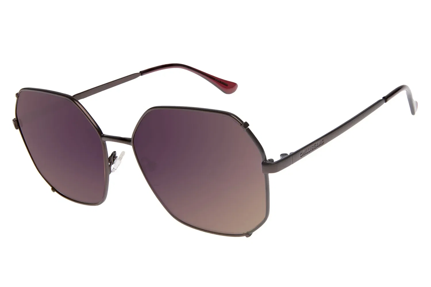 Óculos de Sol Feminino Chilli Beans Redondo Degradê Marrom — imagem 1