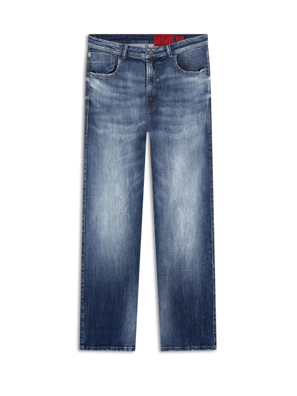 Calça Jeans High Comfort Stretch 1871-Lav.Medio C/Vincos — imagem 1