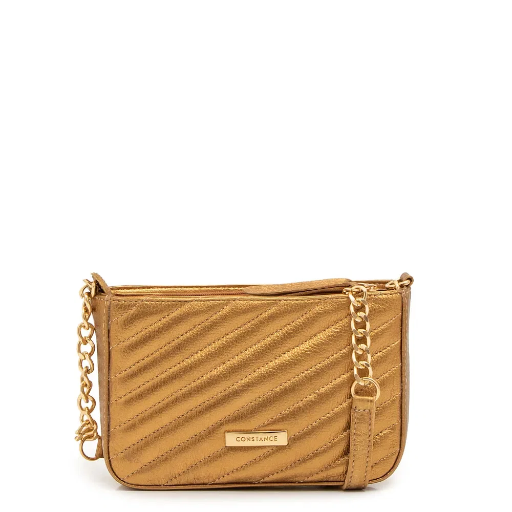 Bolsa Tiracolo Matelassê Bronze — imagem 1