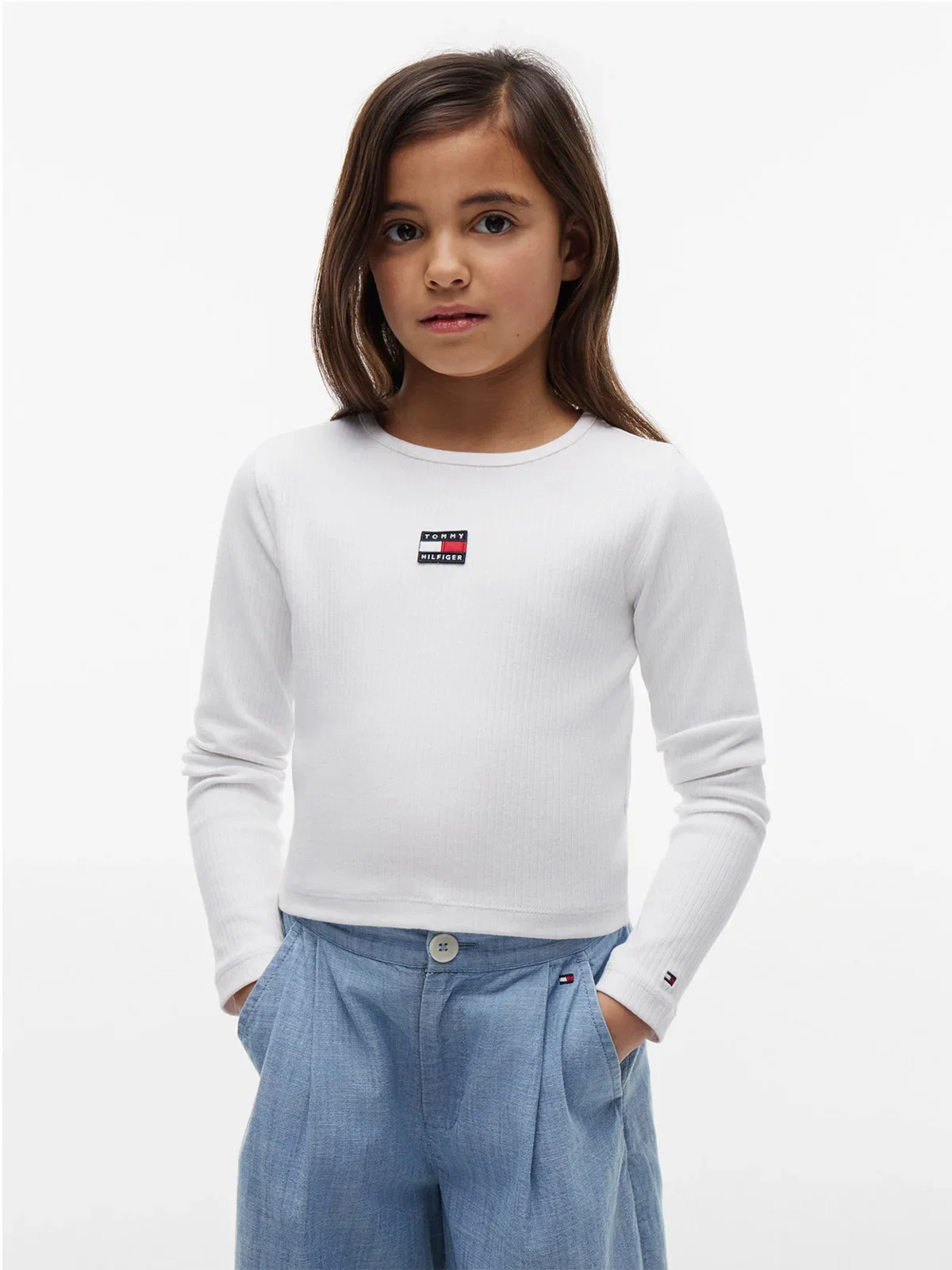 Camiseta Manga Longa Heritage Extra Slim Infantil — imagem 1