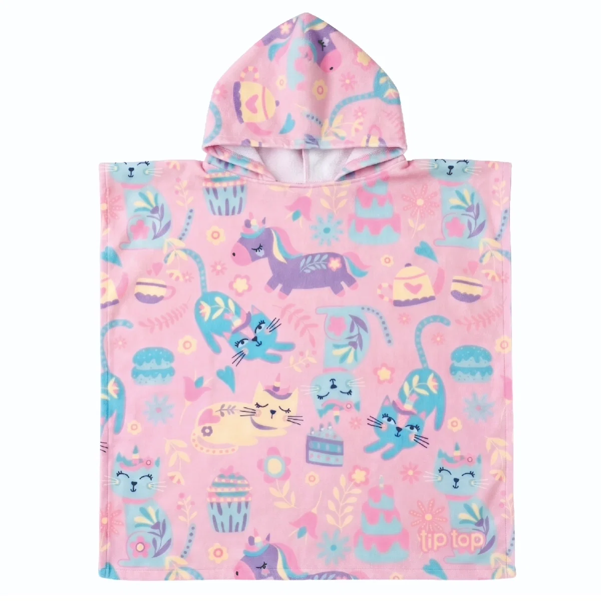 Poncho De Praia Kids Unicat Atoalhado Tip Top