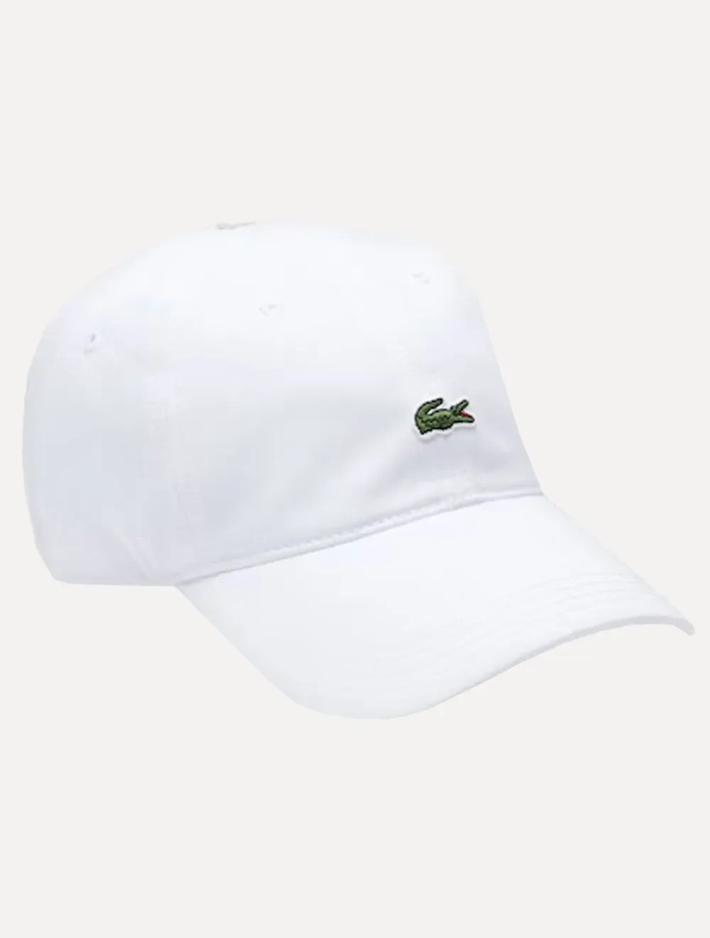 Boné Lacoste Masculino Sarja Croco Icon Branco — imagem 1