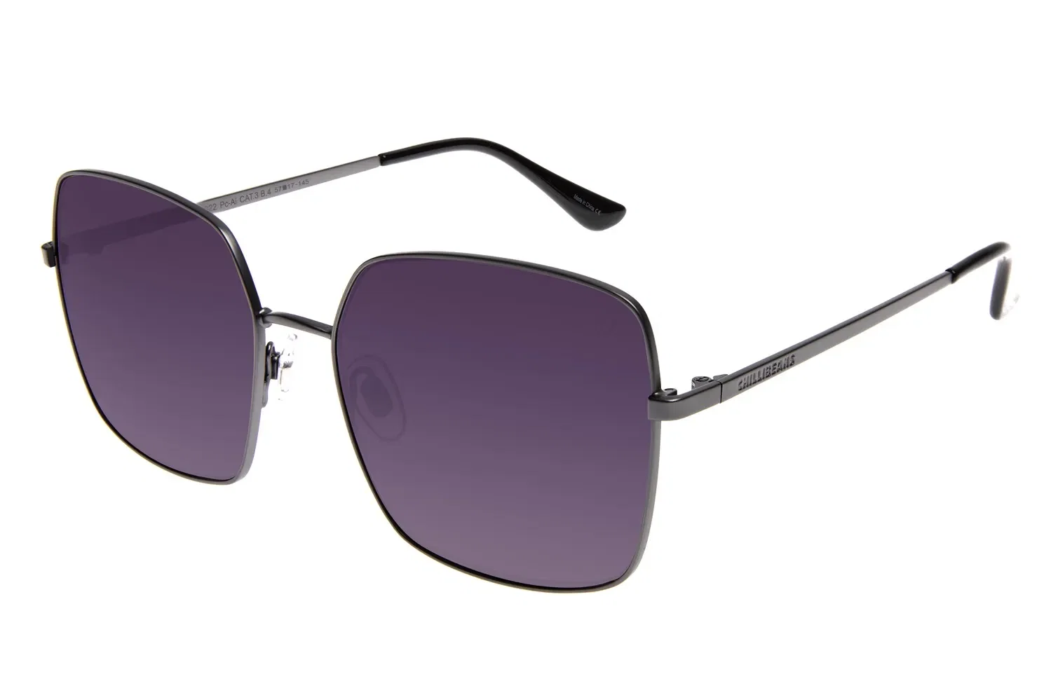 Óculos De Sol Feminino Chilli Beans Quadrado Ônix — imagem 1