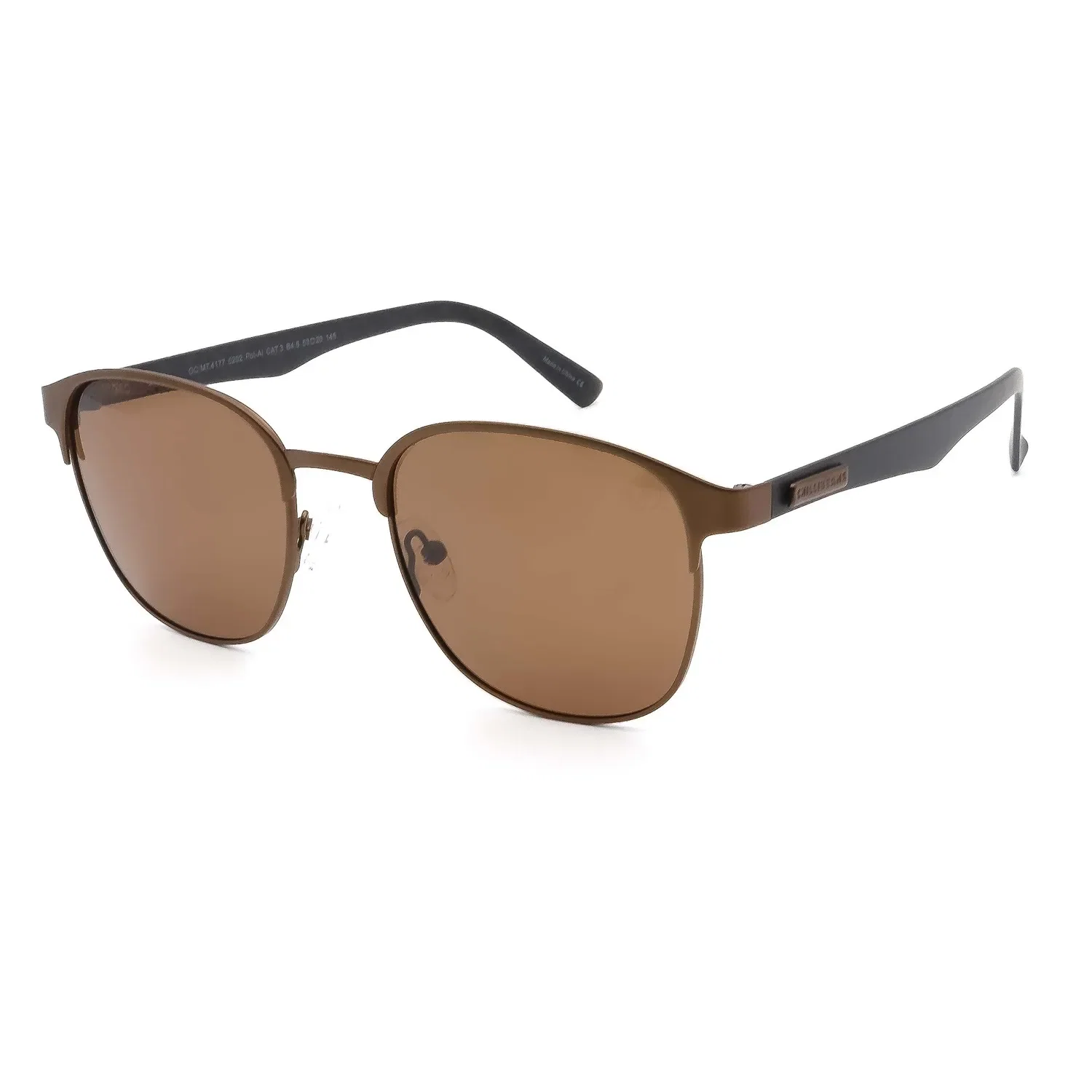 Óculos de Sol Masculino Chilli Beans Jazz Marrom Polarizado — imagem 1