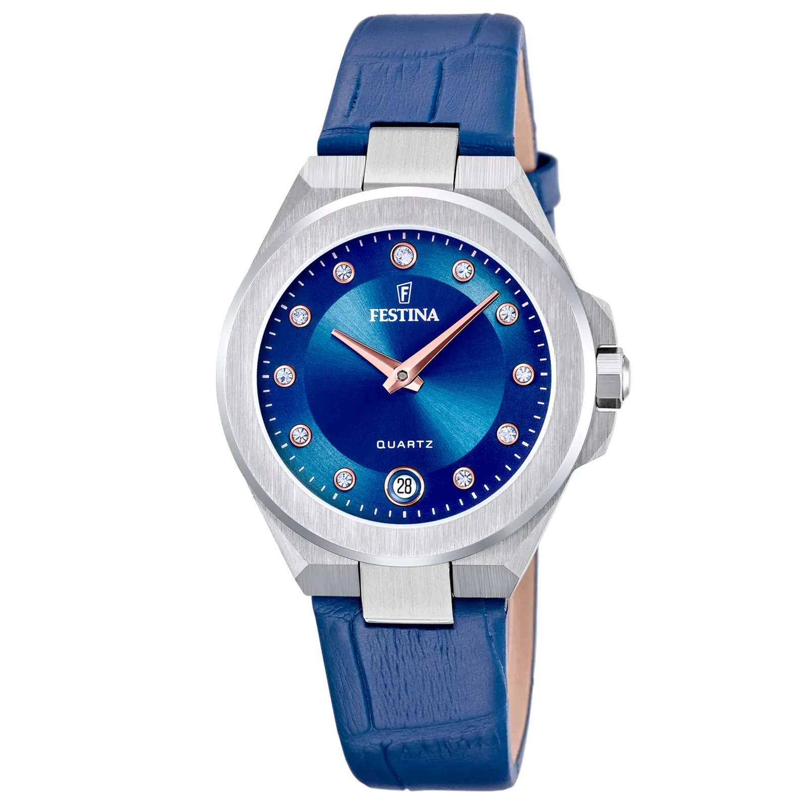Relógio Festina Feminino Couro Azul