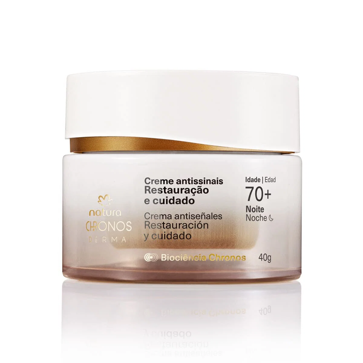 Creme Antissinais Restauração e Cuidado 70+ Noite Chronos Derma 40 g