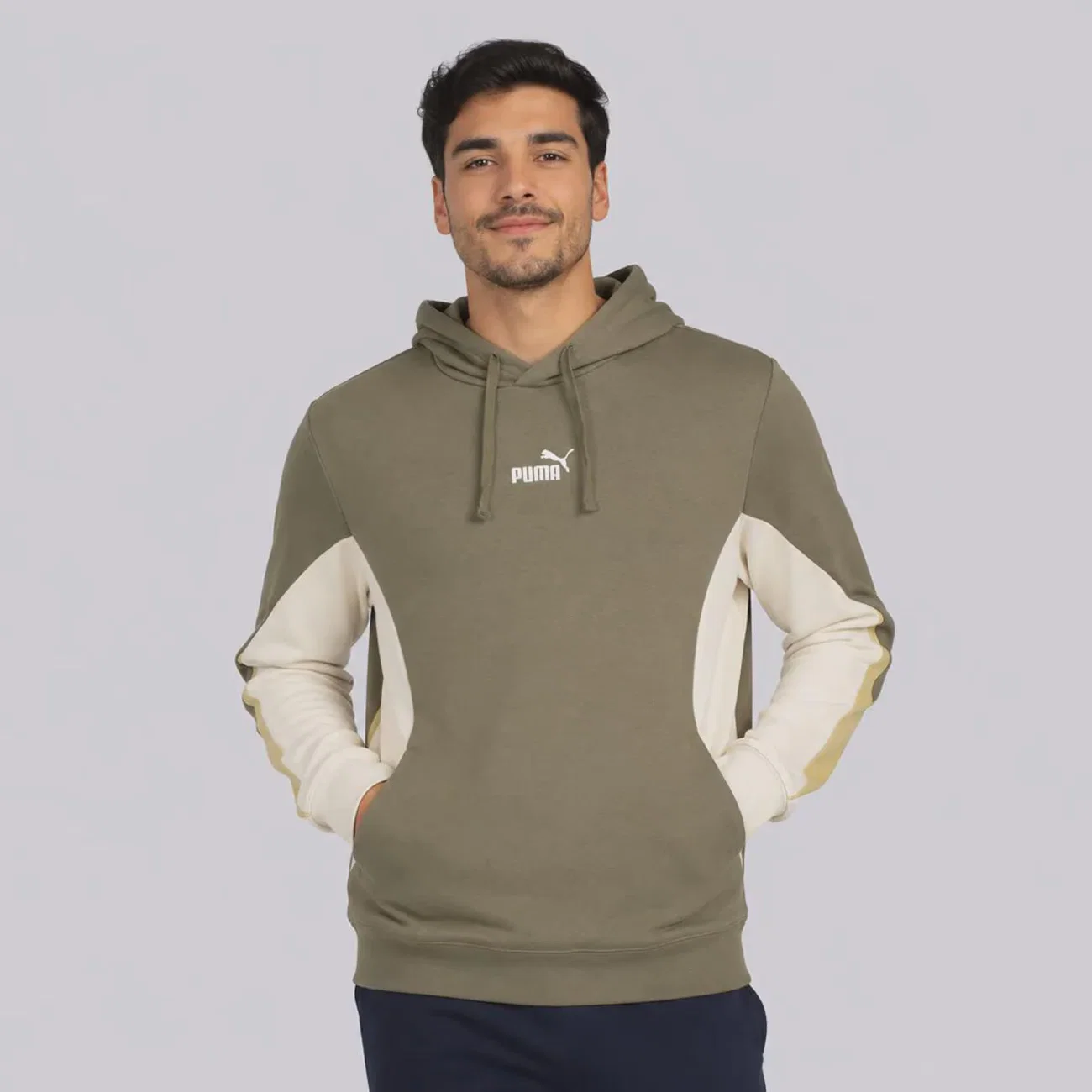 Blusão de Moletom Puma Ess Block Hoodie Masculino