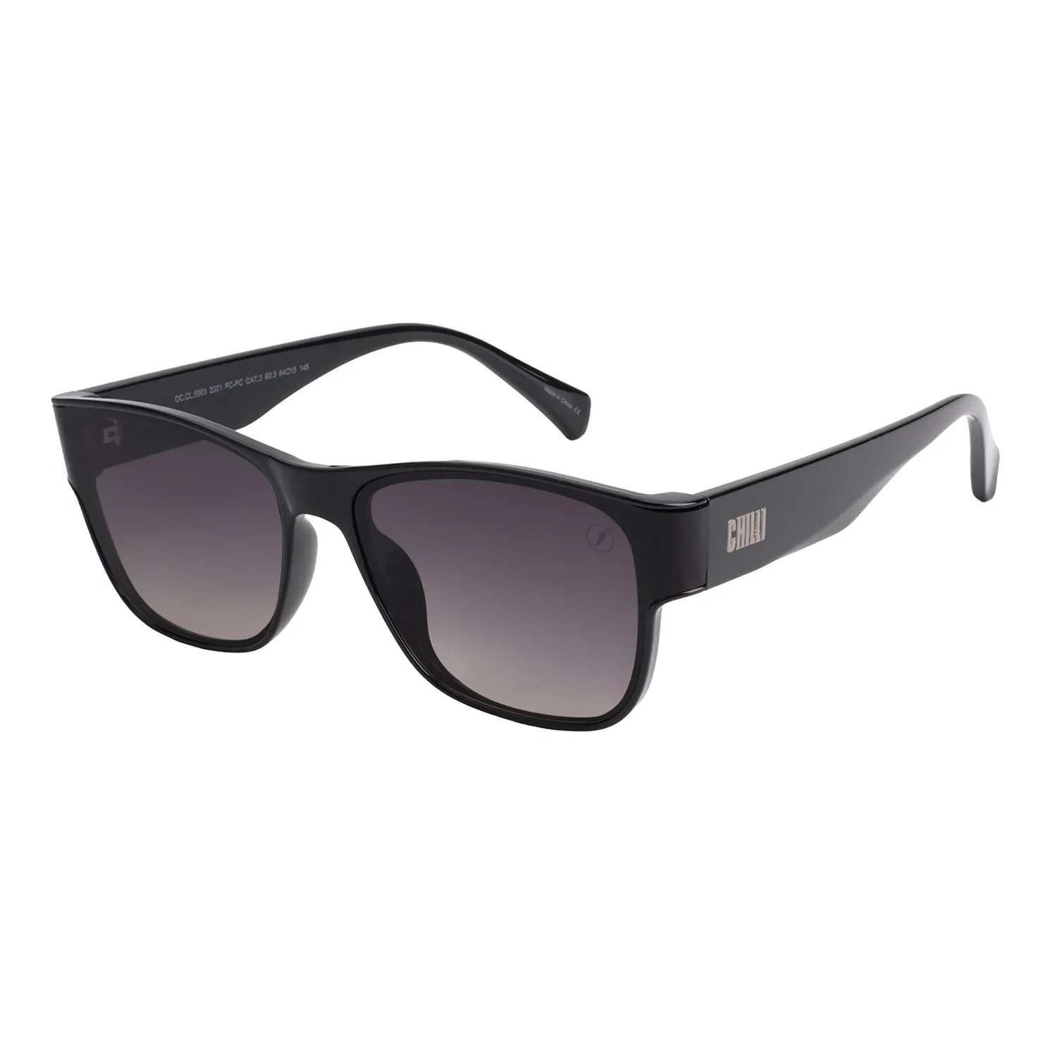Óculos de Sol Feminino Bended Lenses Quadrado Ônix