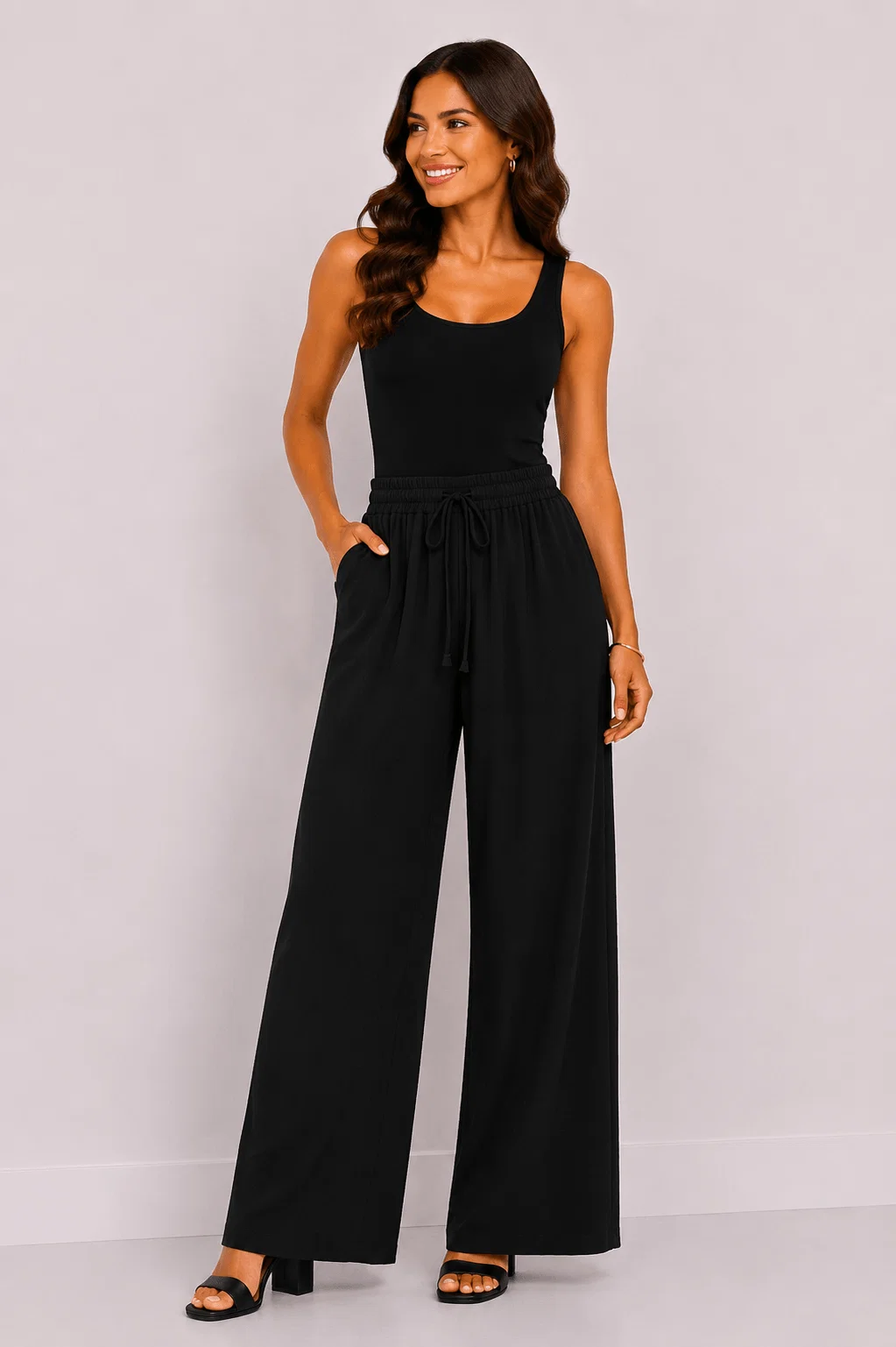 Calça Pantalona - Preto