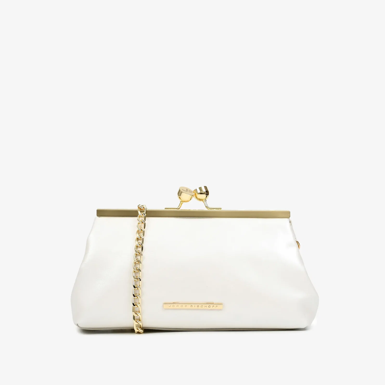 Bolsa Transversal Branco Say Yes Couro Acetinado — imagem 1