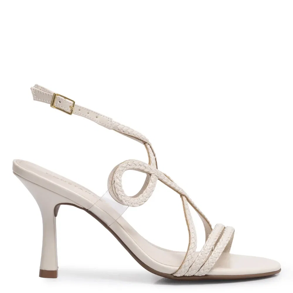 Sandália Off White Trança