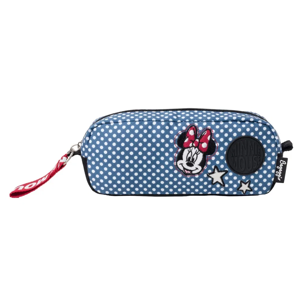 Nécessaire Viagem Feminina Pequena Minnie Patches Azul
