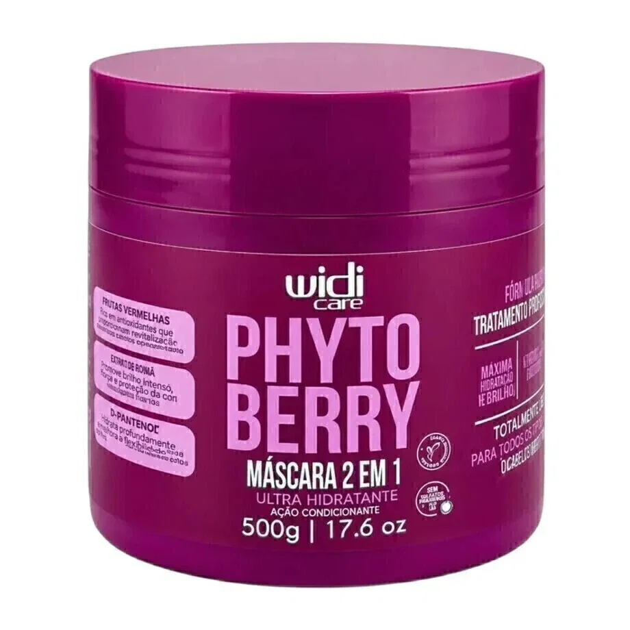 Máscara 2 em 1 Widi Care PhytoBerry Ultra Hidratante 500g