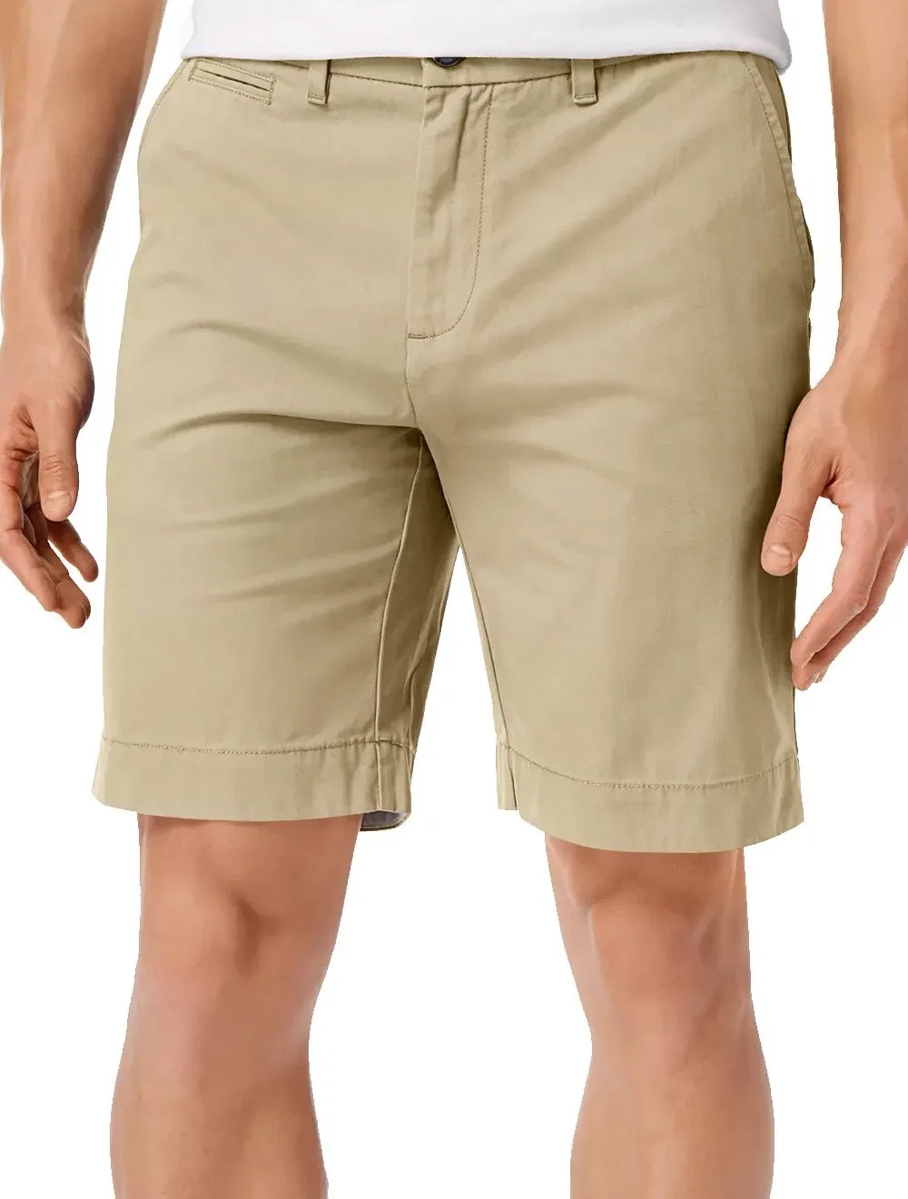 Bermuda Tommy Hilfiger Masculina de Sarja THFlex Caqui — imagem 1