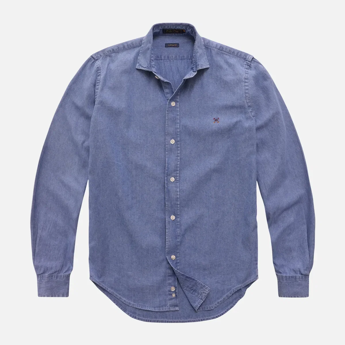 Camisa Chambray Custom Fit Hunter Manga Longa 24i08276