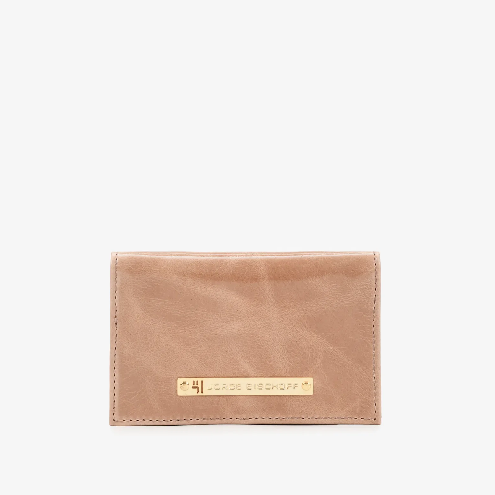 Carteira Envelope Nude Couro Caseinado