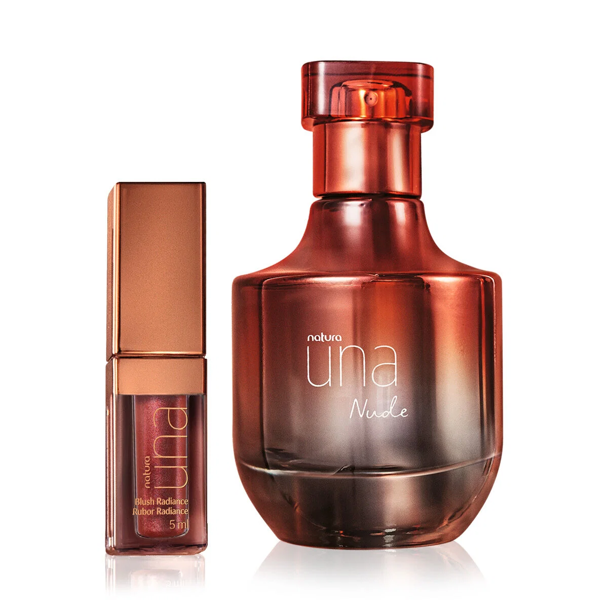 Kit Natura Una Nude Deo Parfum e Blush Líquido (2 produtos)