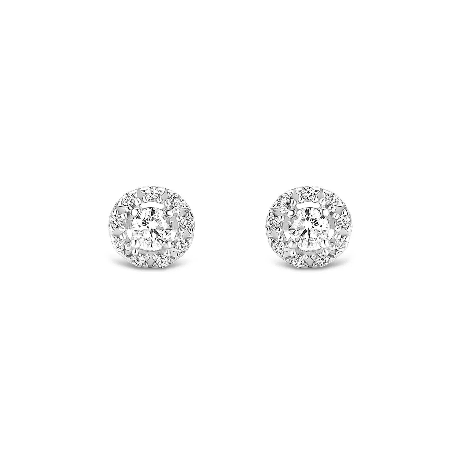 Brinco Solitário Celebration em Ouro Branco 18k com 0,25ct de Diamante — imagem 1