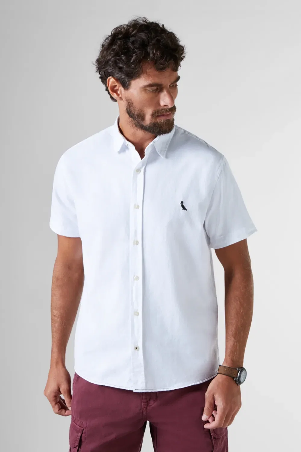 Camisa Regular Detalhes Pois INV18