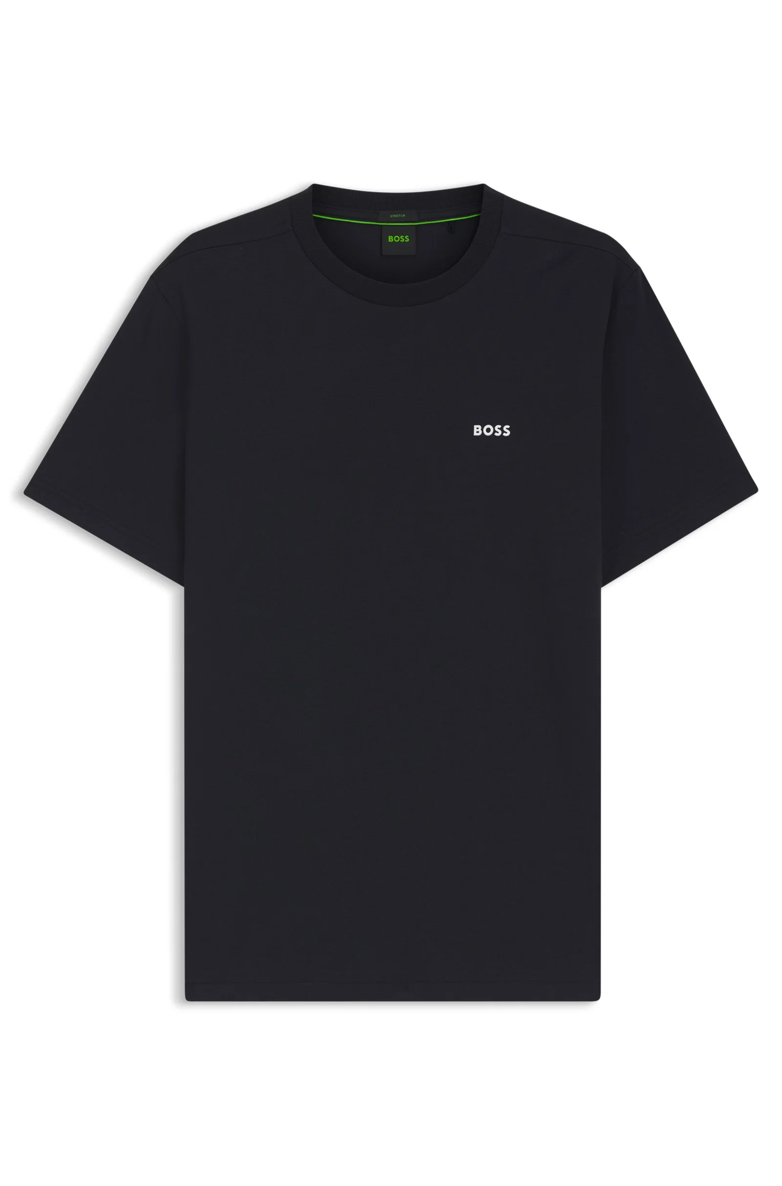 Camiseta regular de algodão com logo contrastante — imagem 1