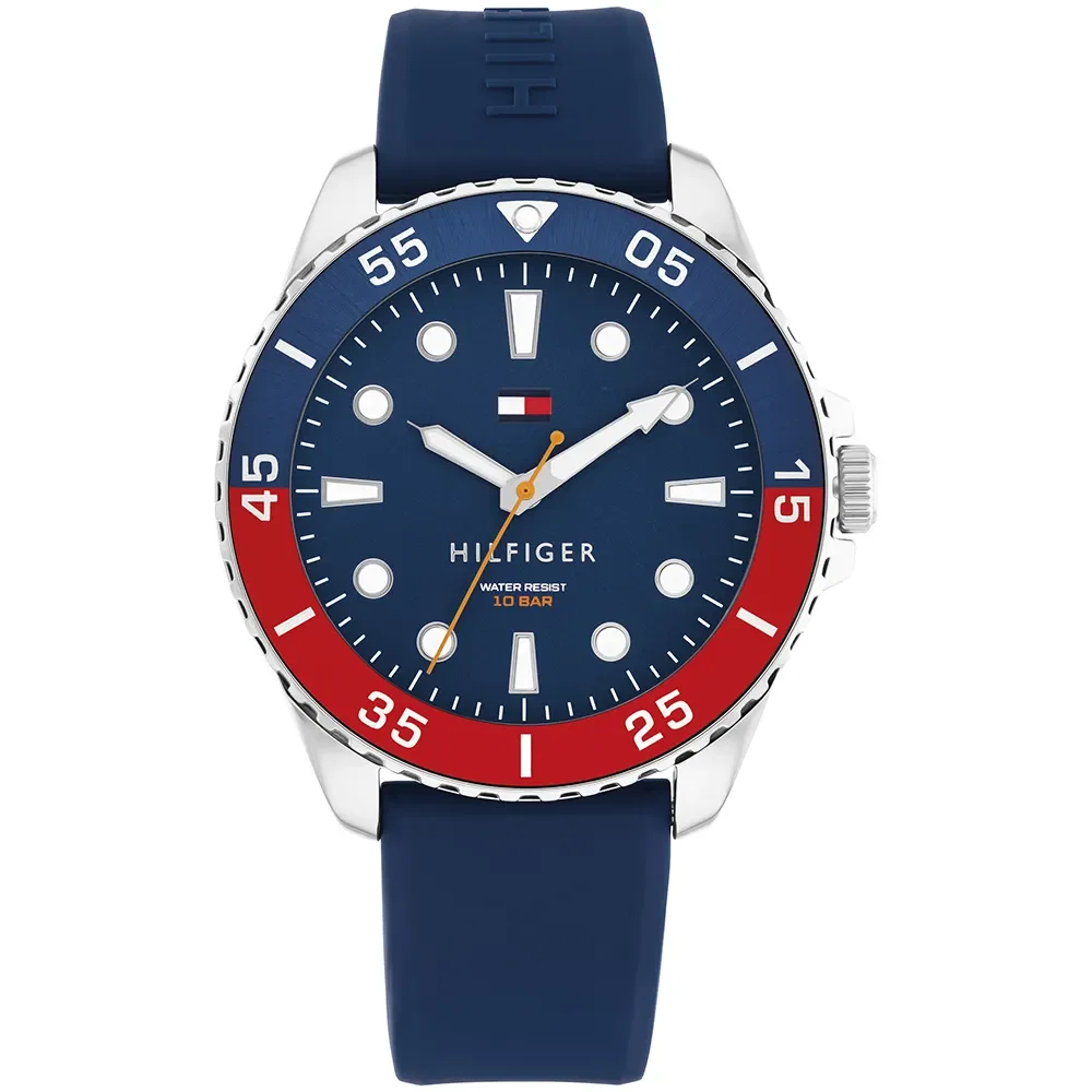 Relógio Tommy Hilfiger Oceanic Masculino em Borracha Azul 1792200