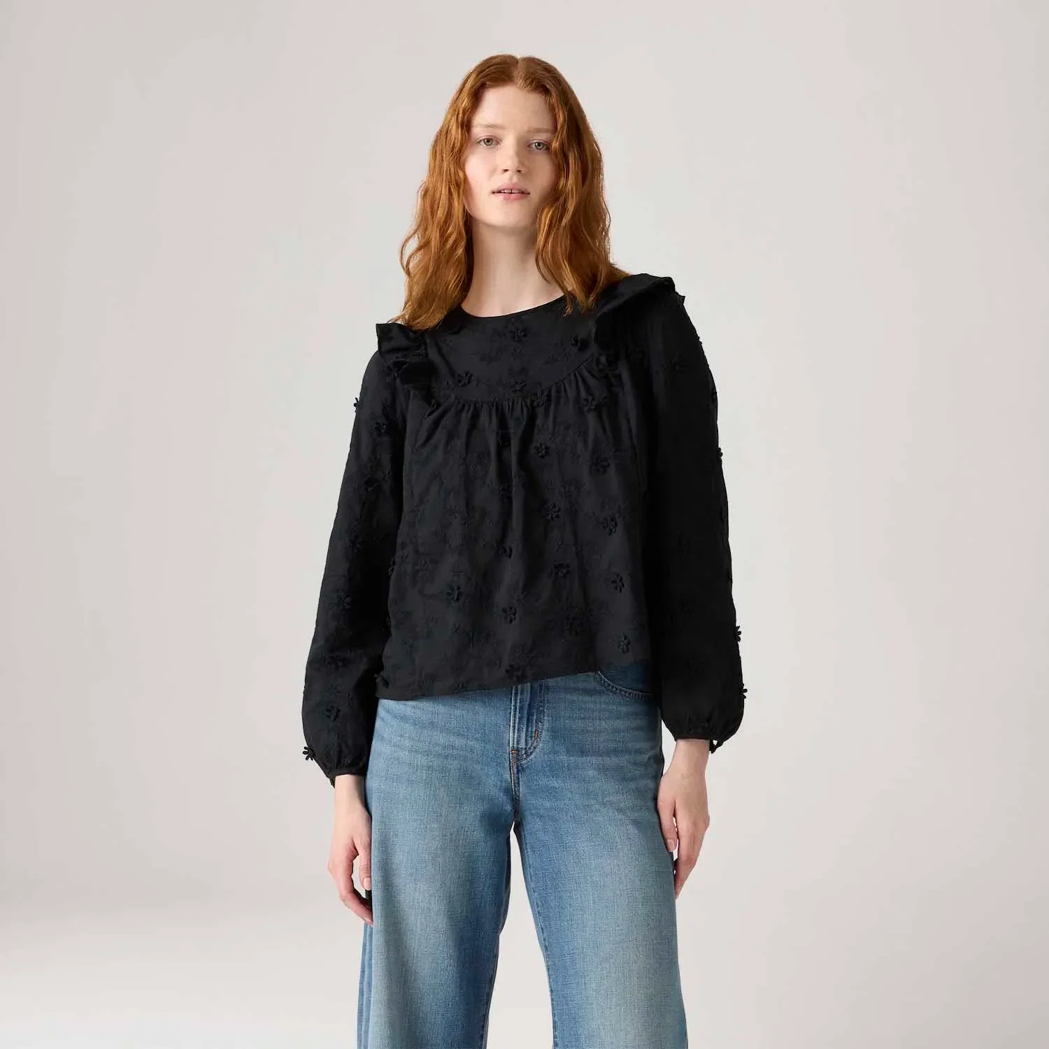 Blusa Levi's® Mallory Preta Manga Longa — imagem 1