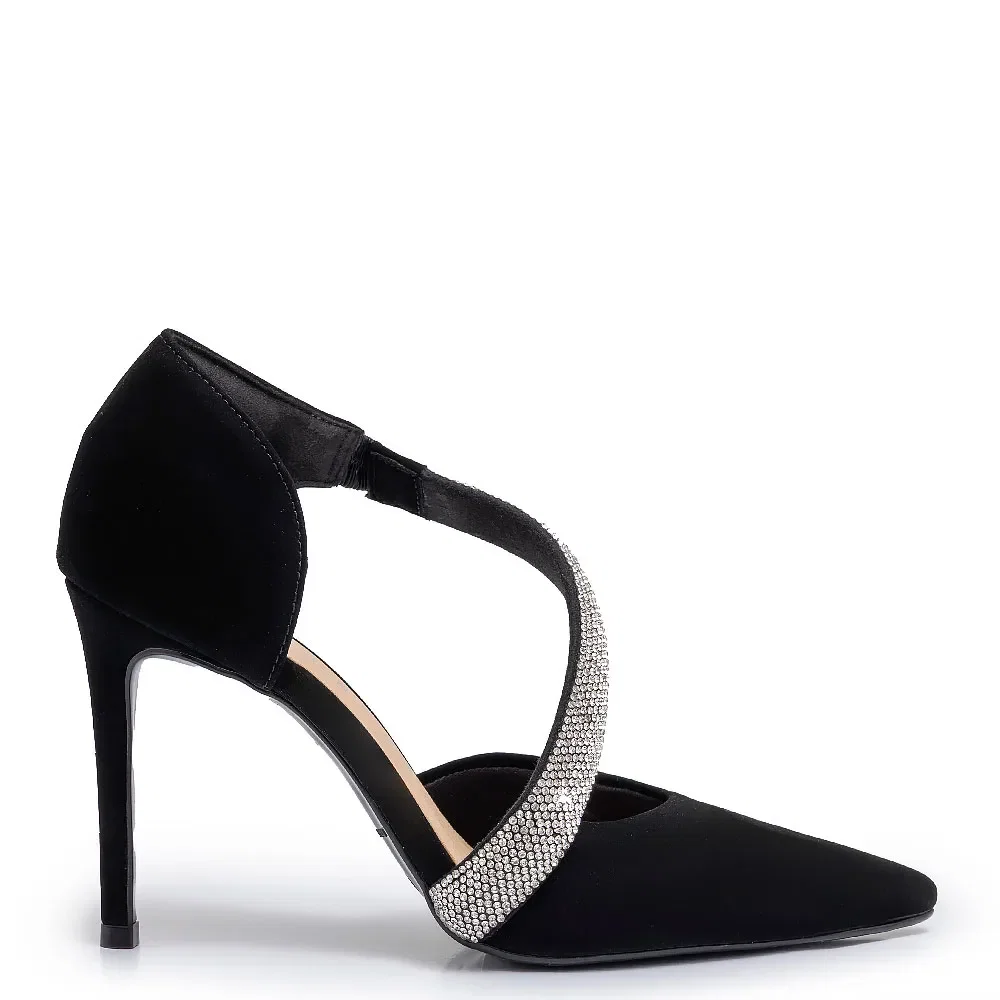 Scarpin Preto Festa Strass — imagem 1