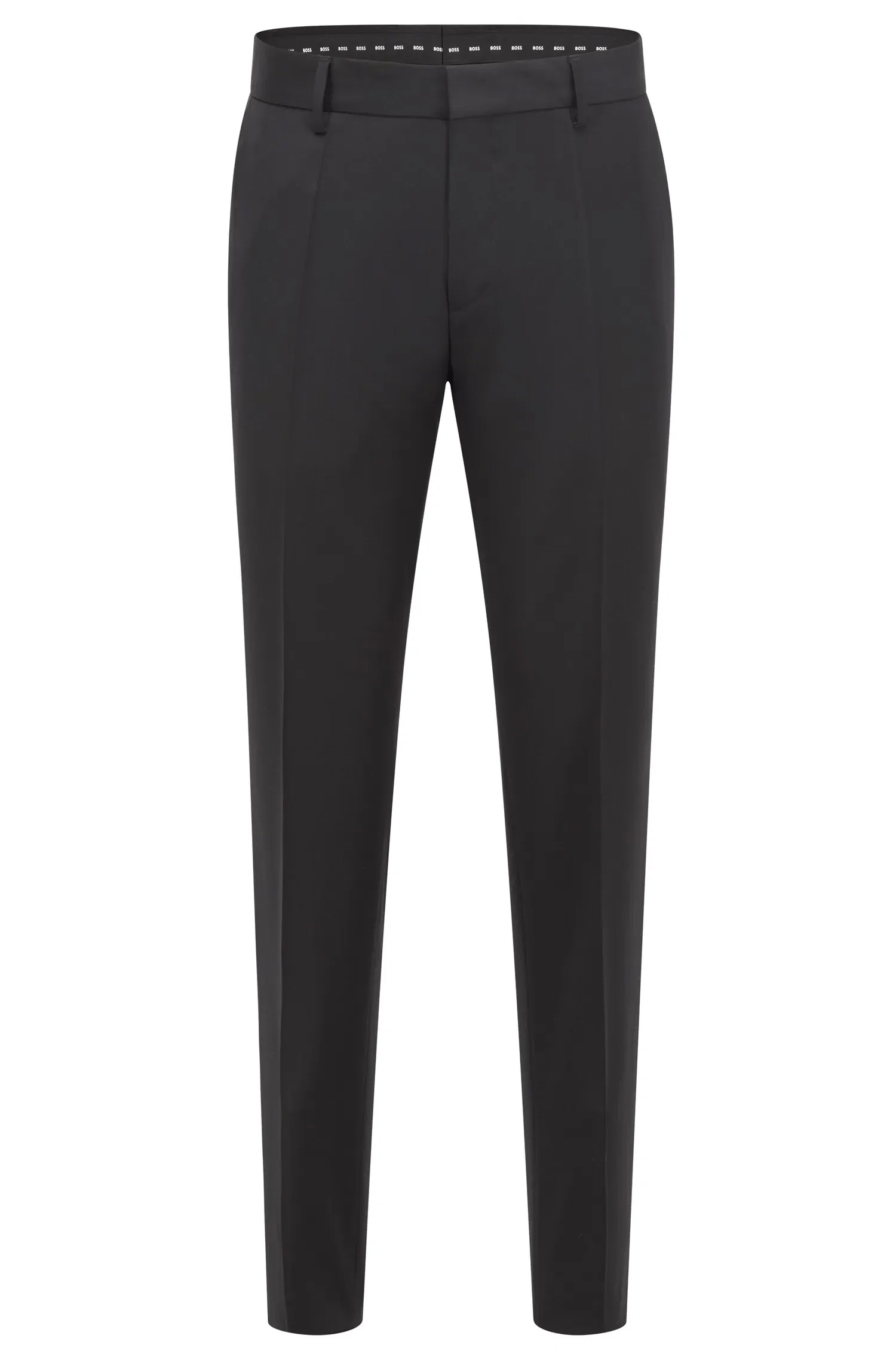 Calça Formal Em Sarja De Lã Virgem