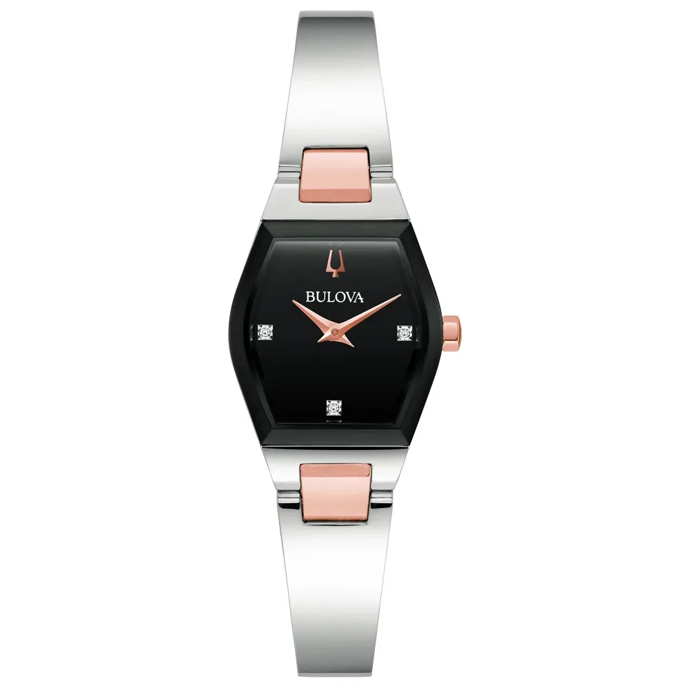 Relógio Bulova Gemini Feminino em Aço Prateado 98P216N