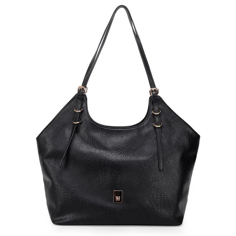 Shopping Bag Grande Com Detalhe Argolas Nas Alcas