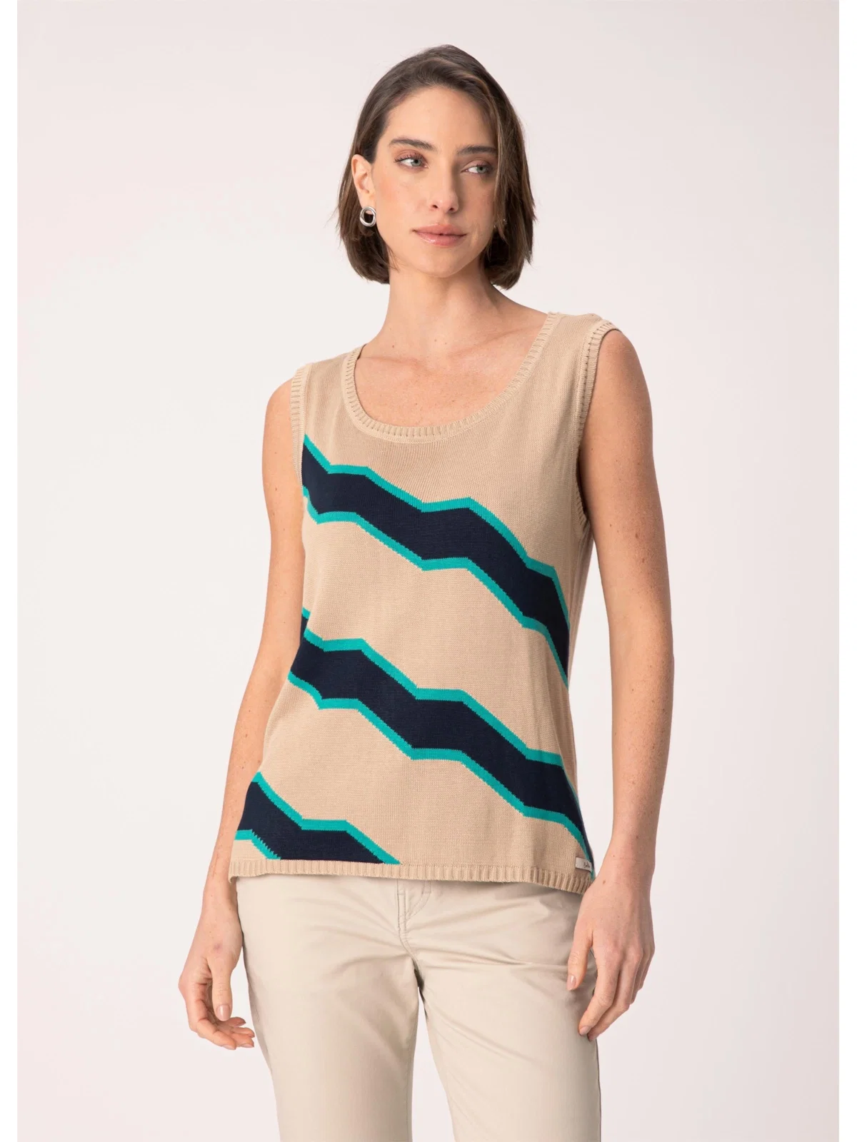 Regata Maxi Zig Zag Bege