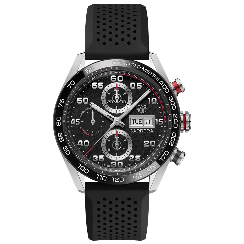 Relógio Tag Heuer Carrera Automático Masculino em Borracha Preta CBN2A1AA.FT6228 — imagem 1