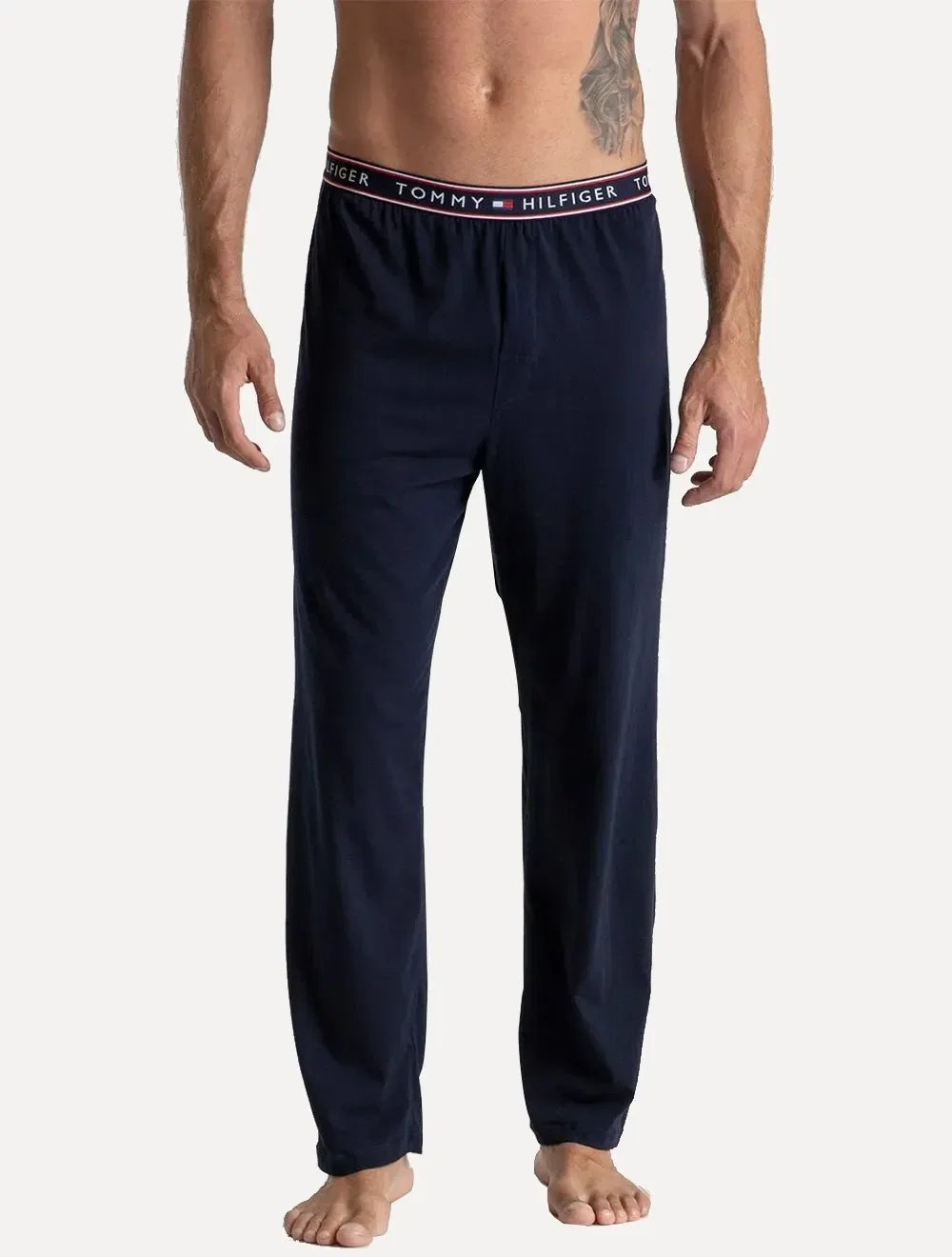 Calça Tommy Hilfiger Masculina Sleepwear Lounge Logo Azul Marinho