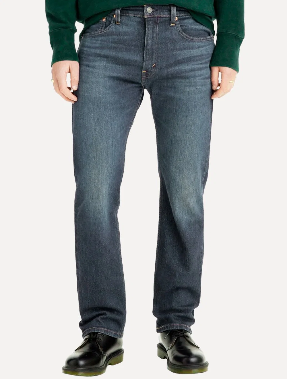 Calça Levis Jeans Masculina 505 Regular Eco Ease Stoned Azul Escuro