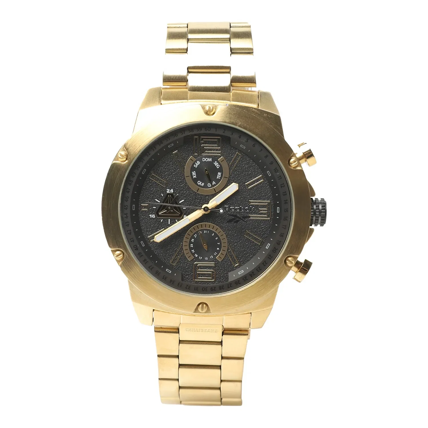 Relógio Analógico Masculino Reebok Casual Dourado — imagem 1