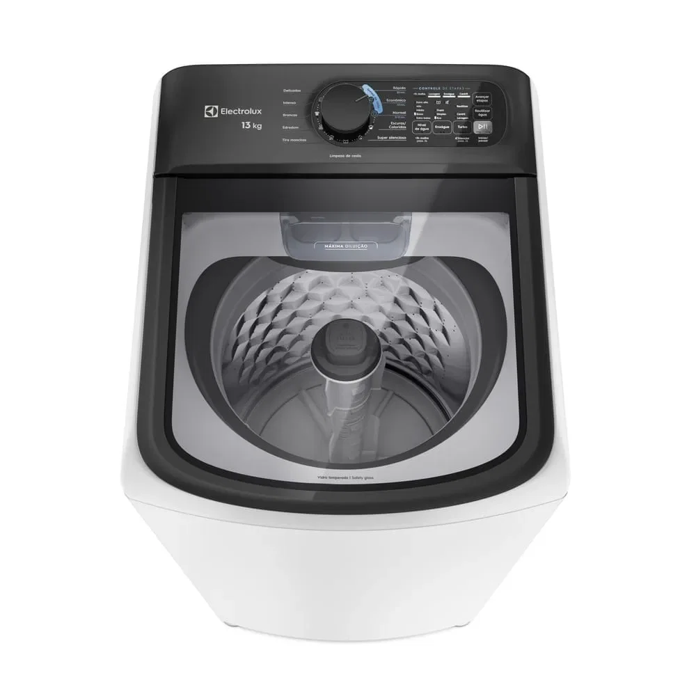 Máquina de Lavar Electrolux Efficient 13kg Branca Compacta, Pré-diluição e MaxFilter (LEM13) — imagem 1