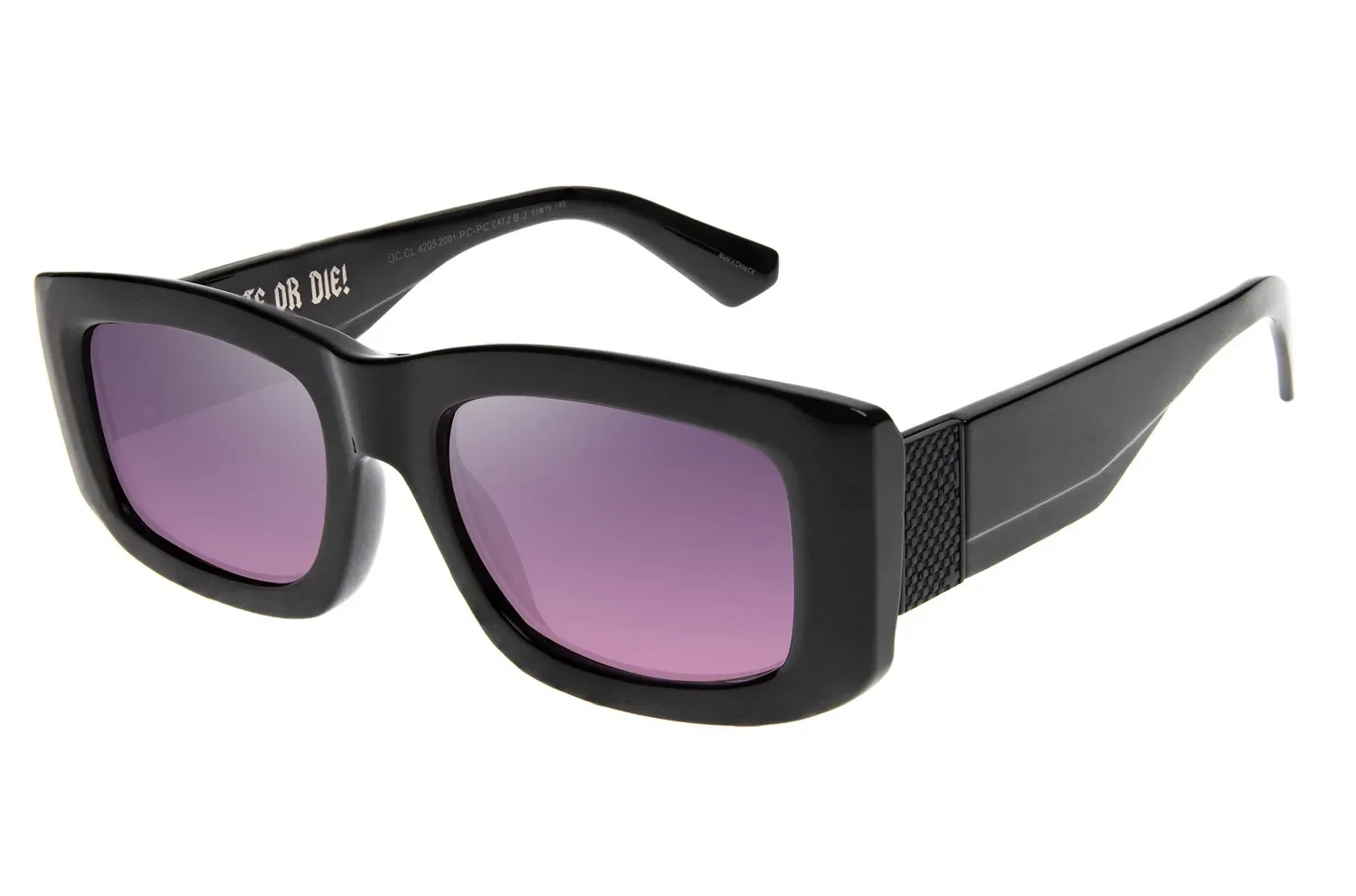 Óculos de Sol Feminino SK8 Quadrado Degradê Preto — imagem 1