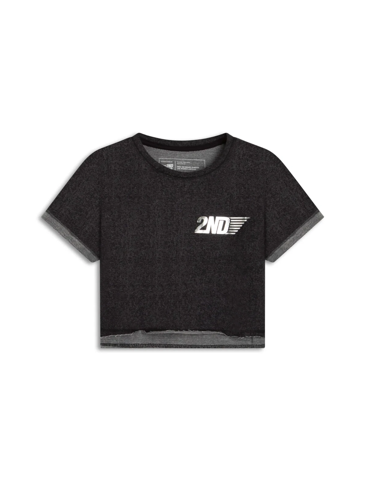 T-Shirt Cropped Moletinho Thuder Preto — imagem 1