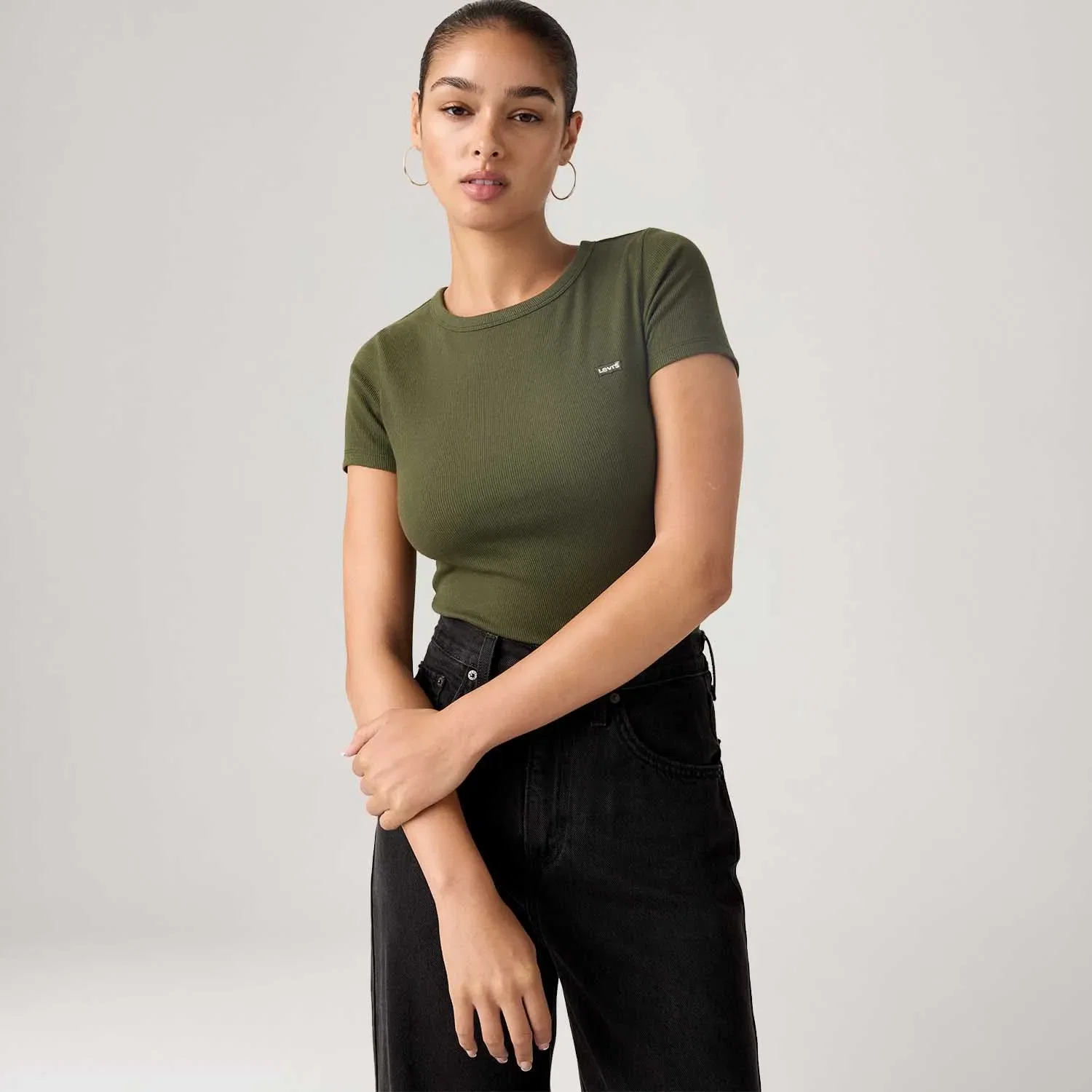 Camiseta Levi's® Hayes Manga Curta Verde — imagem 1