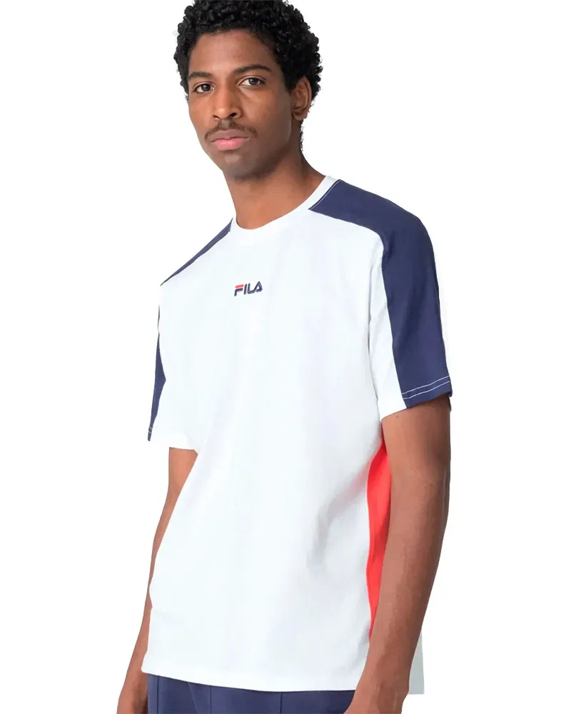 Camiseta Fila Color Block Letter Masculina