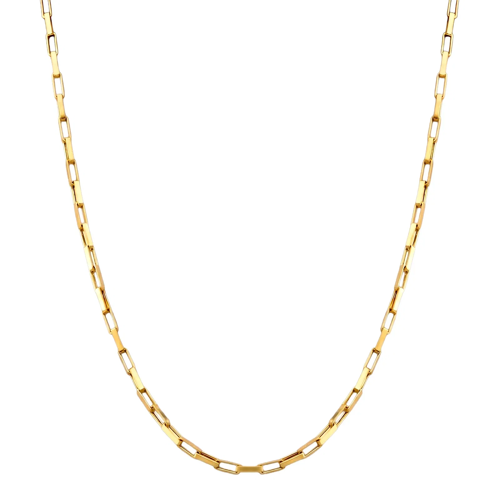 Corrente Veneziana Alongada em Ouro Amarelo 18K, 40 cm — imagem 1