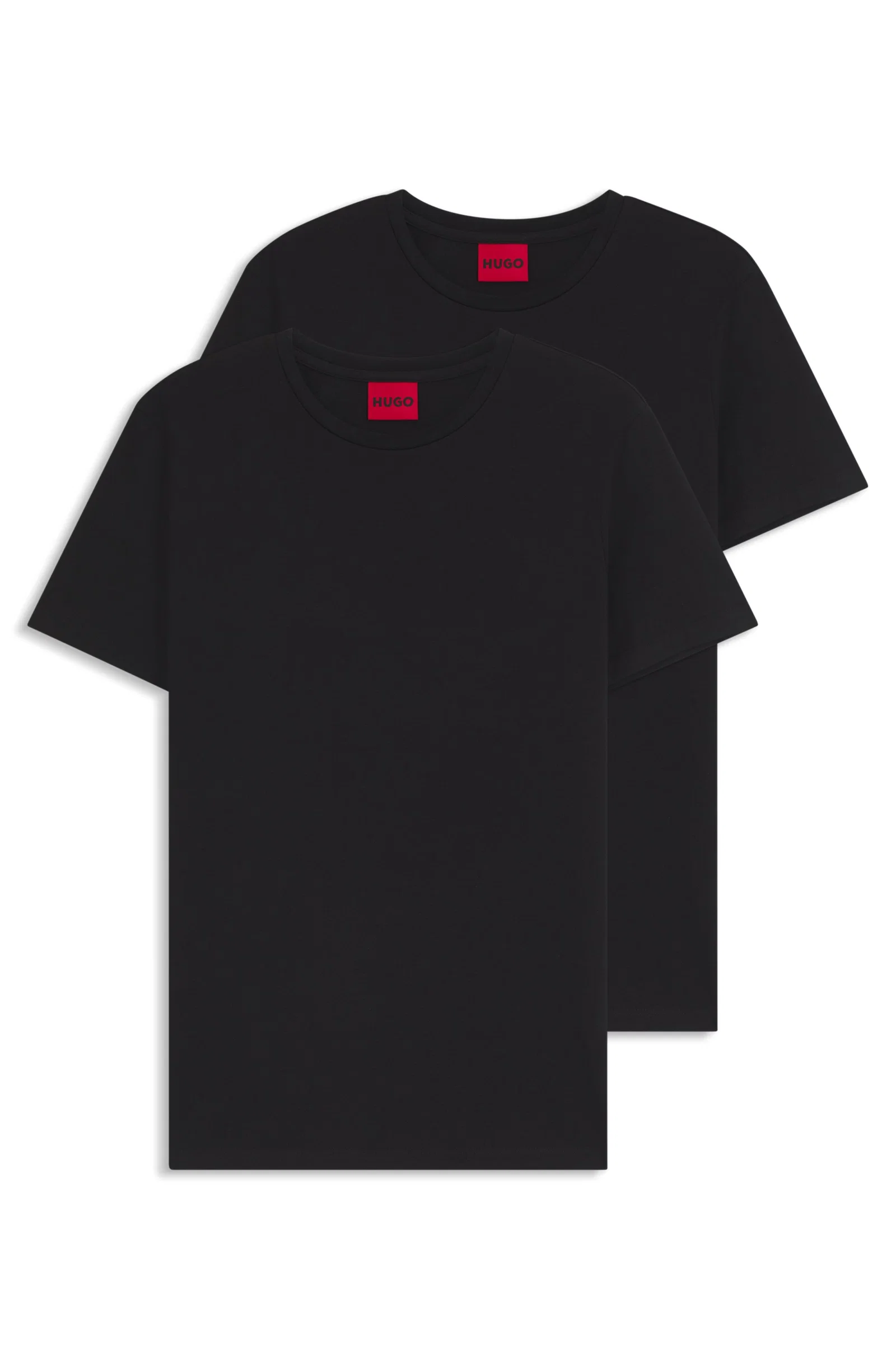 Pack De 2 Camisetas Gola Redonda Em Algodão Stretch — imagem 1