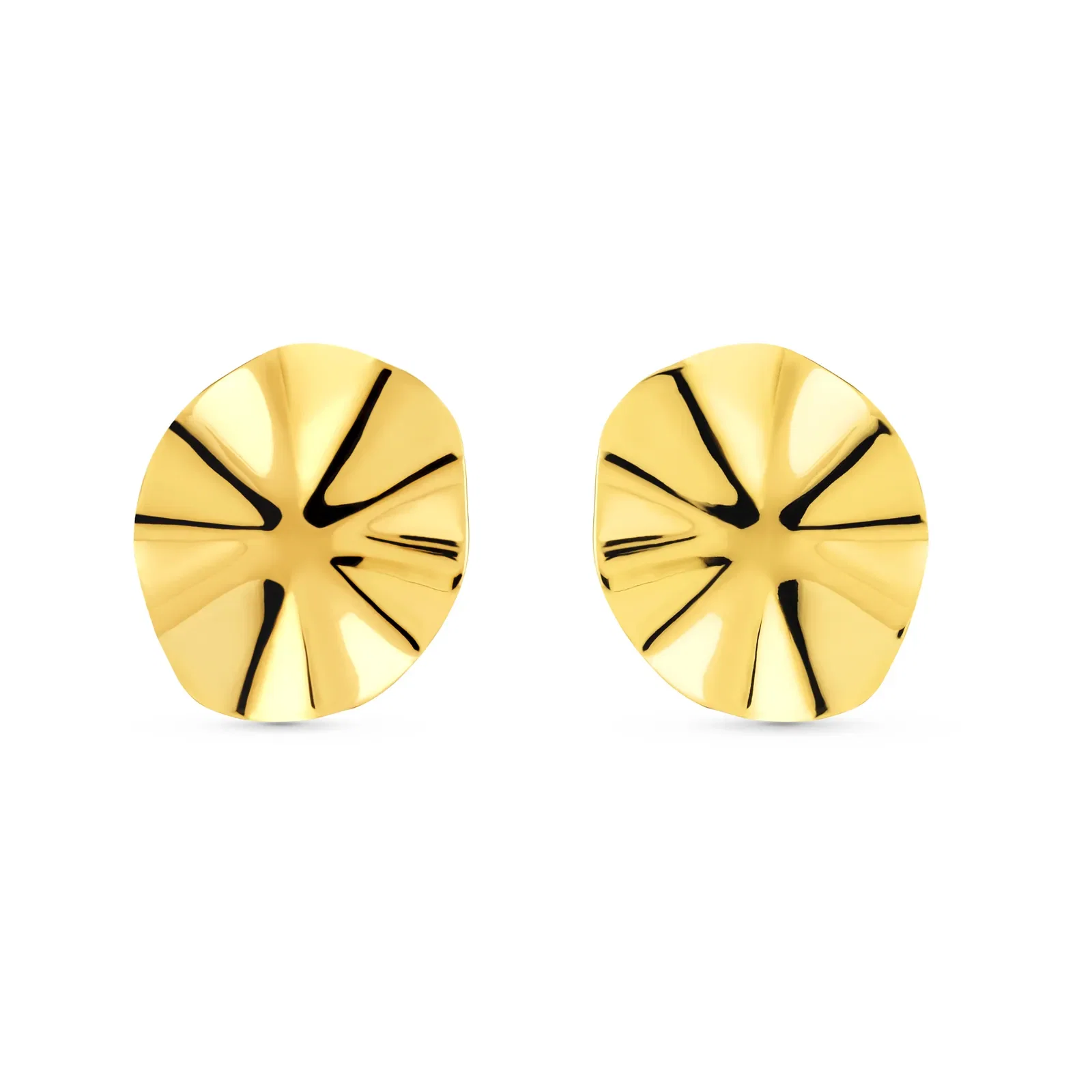 Brinco Life Elegance Relevo em Prata 925 com Banho de Ouro Amarelo 18k — imagem 1